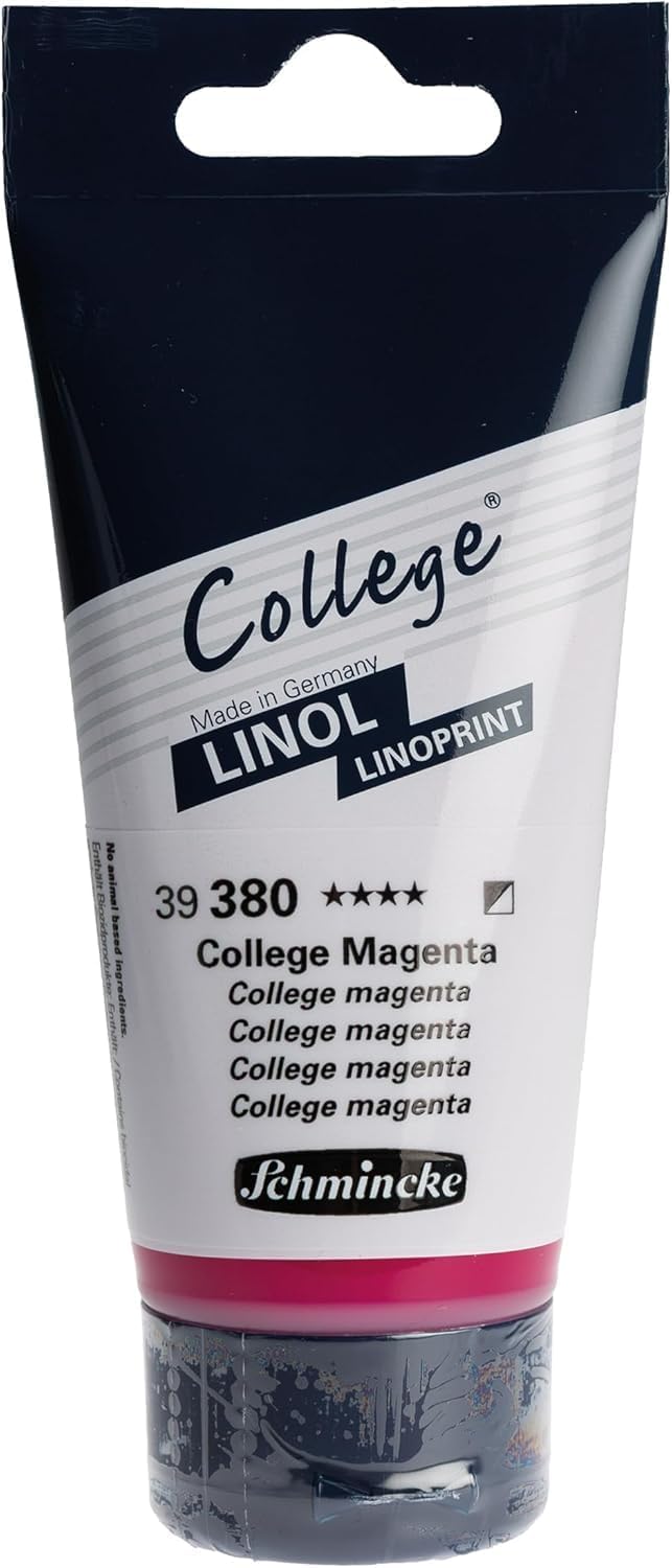 Schmincke College Linol, Linoldruckset mit 5 x 75 ml Tuben, 84 005 097