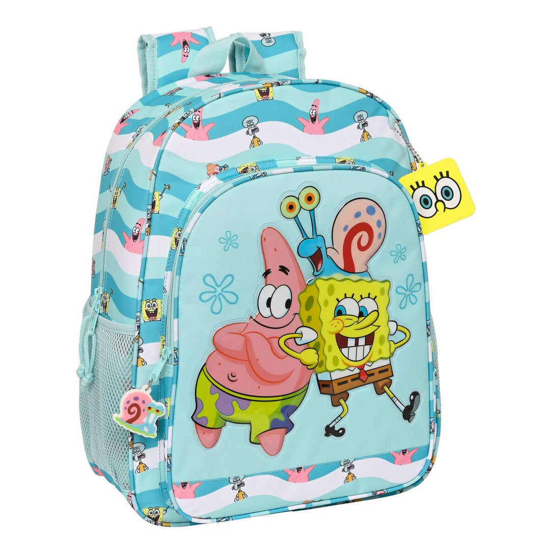 safta 612291180 Rucksack 33 cm Adapter. Wagen Schwammkopf Stay Positive 33 x 42 x 14 cm, bunt