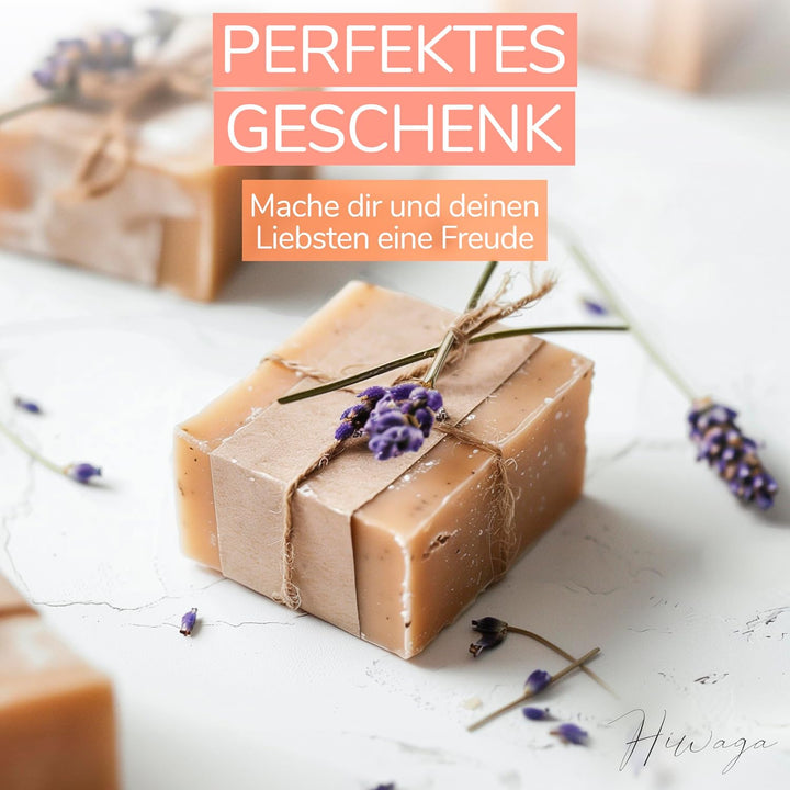 Hiwaga DIY Seifen selber Machen Set für Erwachsene, Starterkit für kreative Seifenherstellung, Seife