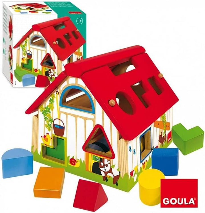 Goula Jumbo Spiele D55220 - Bauernhof Gemoetrische Formen