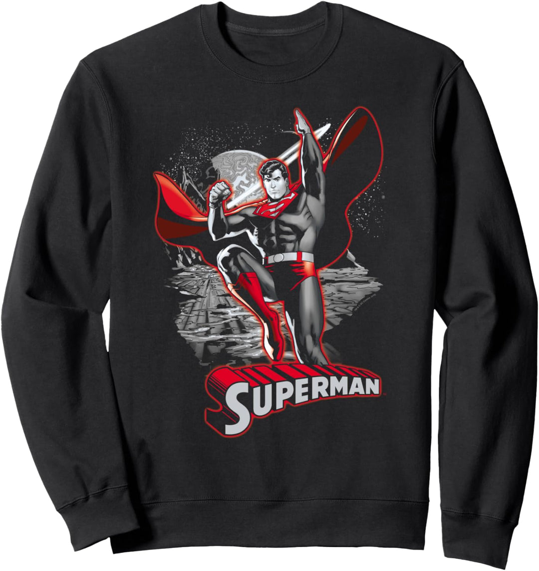 Superman Red & Gray Sweatshirt