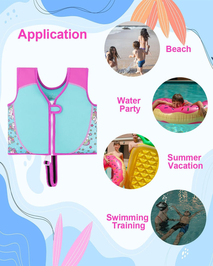 Kinder Schwimmjacke, Kleinkind Neopren Schwimmen Weste Schwimmtraining Hilfe Schwimmende Badeanzug m