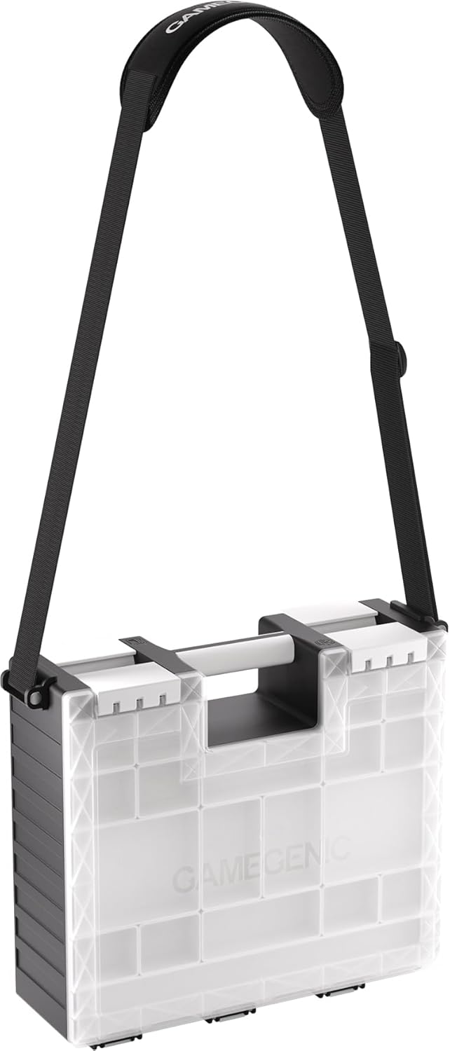 Gamegenic, Game Castle Black/White/Clear, Aufbewahrungstasche für Karten und Spielzubehör mit option