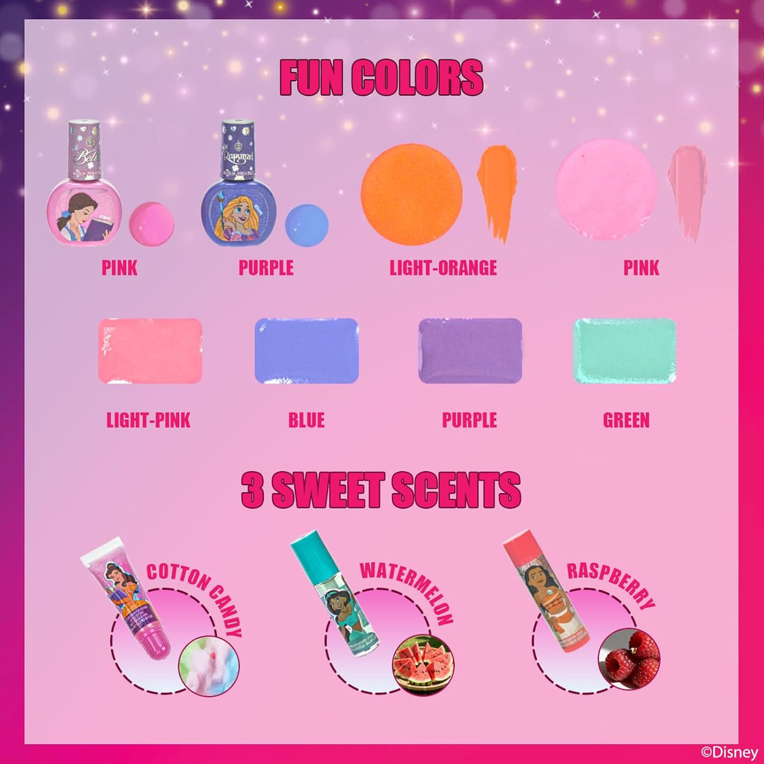 Disney-girls zugset mit schönheitskuch, mädel mit make-up für kinder, echte wasche-uniformen, die pa