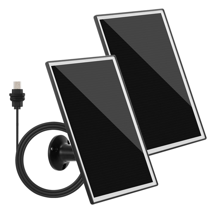 Solarpanel für Blink Kamera, 6W Solarmodul mit 360 Grad Drehbarer Halterung, IP66 Wasserdicht, 10FT