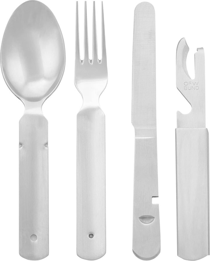 Original OFW Bund BW Essbesteck von der Bundeswehr aus Edelstahl rostfrei Feldbesteck Besteckset - O
