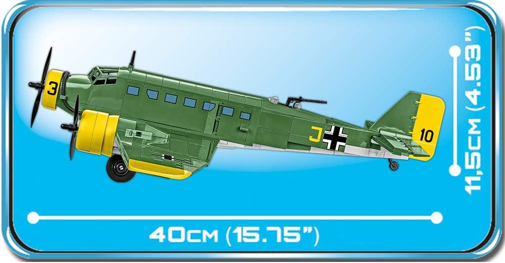 COBI 5710 Junkers JU 52/3M Toys, 3-99 YEARS OLD, Grün Gelb
