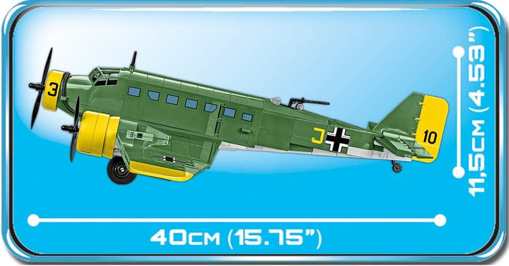 COBI 5710 Junkers JU 52/3M Toys, 3-99 YEARS OLD, Grün Gelb