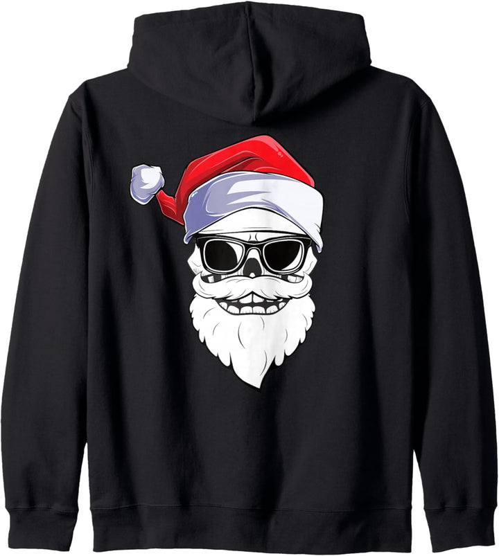 Weihnachtsoutfit Totenkopf Weihnachten Death Heavy Xmas Kapuzenjacke