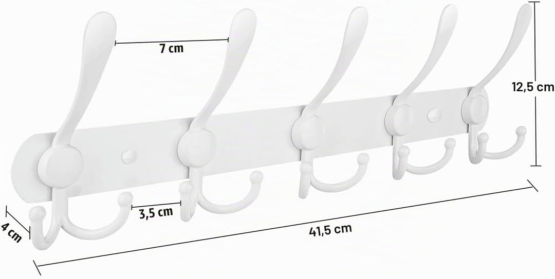LYLIN kleiderhaken Hakenleiste, Garderobenhaken Edelstahl Rostfrei Handtuchhaken Wandhaken Garderobe