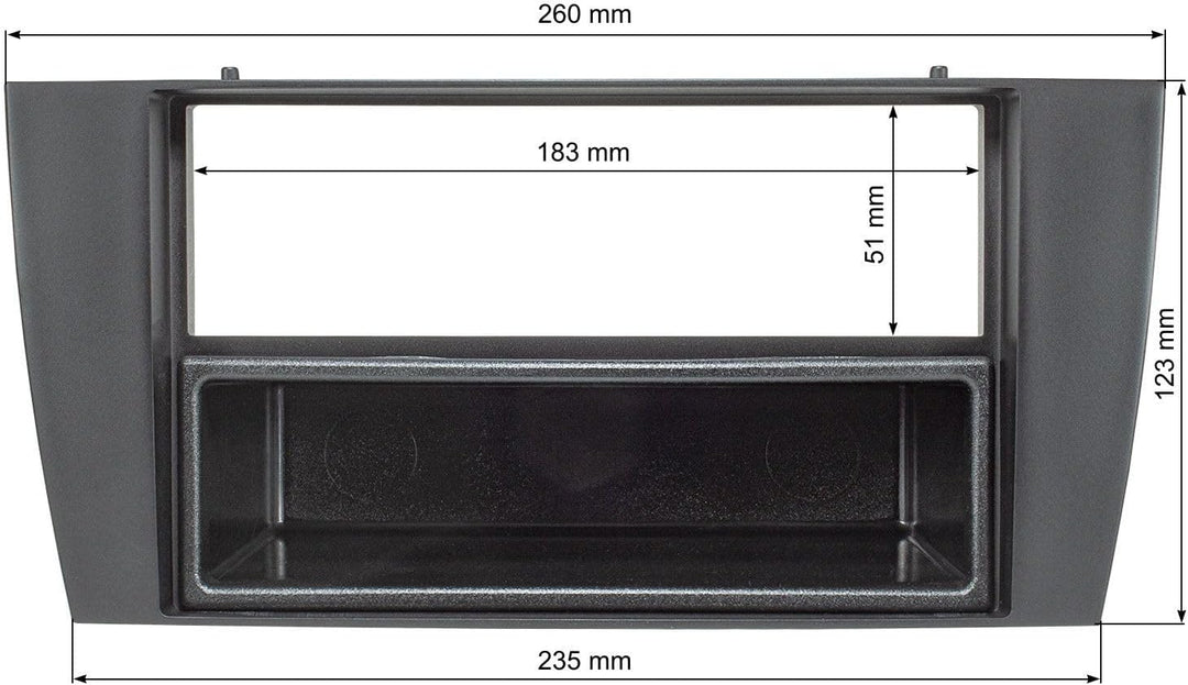 tomzz Audio 2423-000 Radioblende kompatibel mit Jaguar X-Type 2001-2009 S-Type 2002-2007 anthrazit