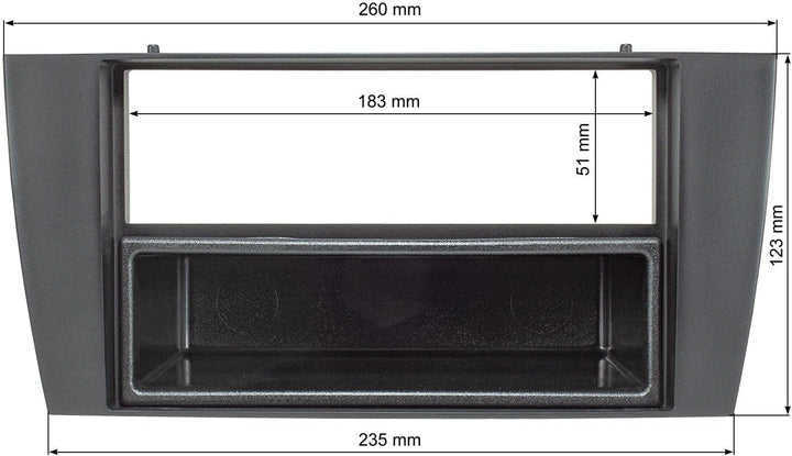 tomzz Audio 2423-001 Radioblende Set kompatibel mit Jaguar X-Type Bj.2001-2009 S-Type Bj.2002-2007 a
