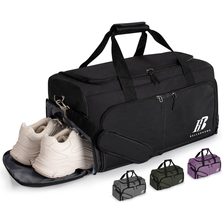 Sporttasche Reisetasche für Damen und Herren Trainingstasche Gym Bag mit Schuhfach und Nassfach Duff