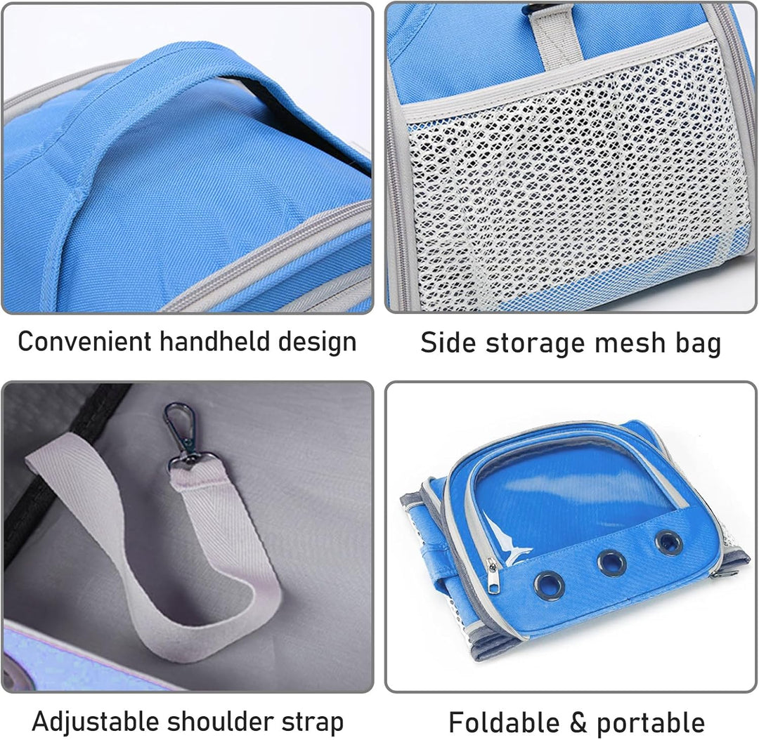 Transportbox für Kleine Haustiere, Kleintier Haustier-Tragetasche, Tragetasche für Katzen und Hunde,
