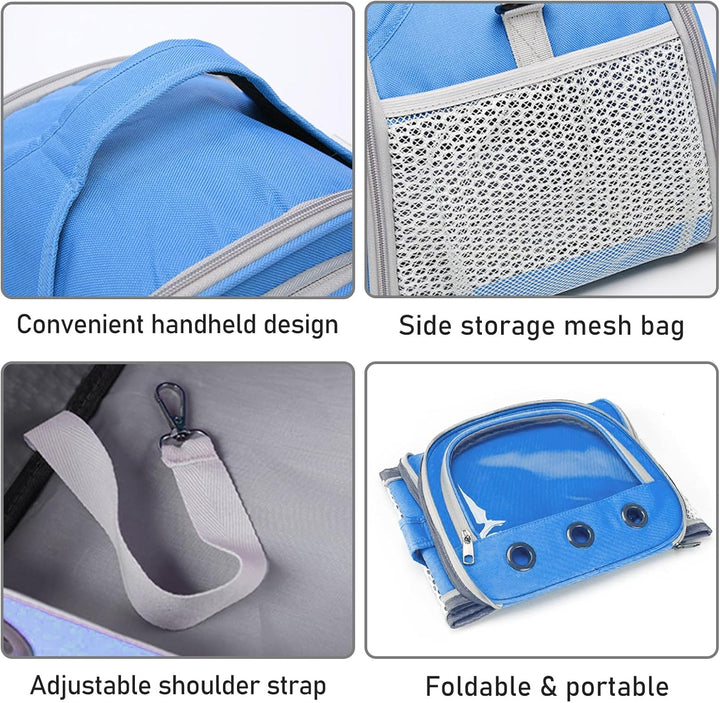 Transportbox für Kleine Haustiere, Kleintier Haustier-Tragetasche, Tragetasche für Katzen und Hunde,