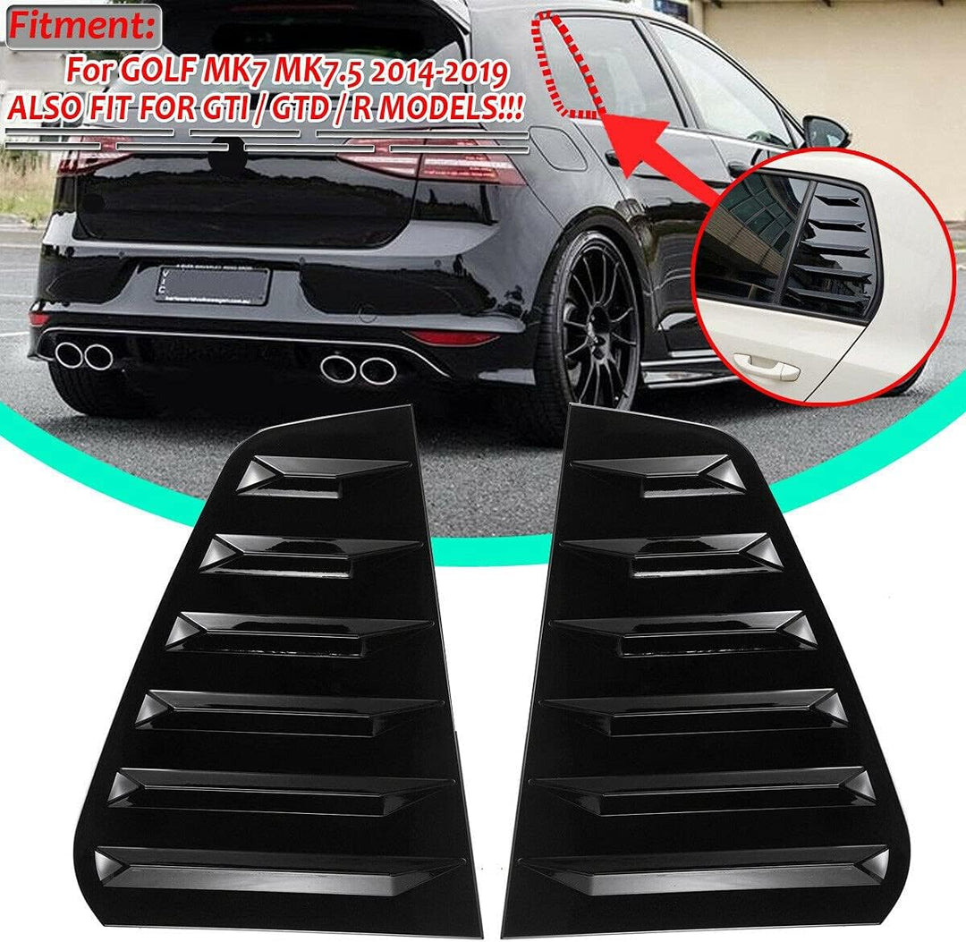 Micvtve Seitenfensterrollos für hinten Golf 7 R 7 7.5 2013-2020 Rennstil Fensterrollos Entlüftungsab