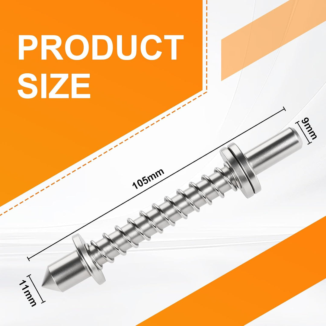 CPROSP Zentrierspitze Federnd für Dosensenker 70mm Bohrtiefe mit 130mm Gesamtlänge, Zentrierspitze F