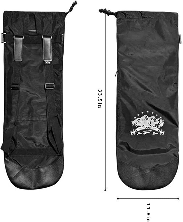 xxiaojun Skateboard Backpack,Double-Warped Electric Land Surfboard,Foldable Waterproof Travel Skateb