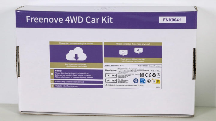 FREENOVE 4WD Car Kit with RF Remote (Compatible with Arduino IDE), Line Tracking, Obstacle Avoidance