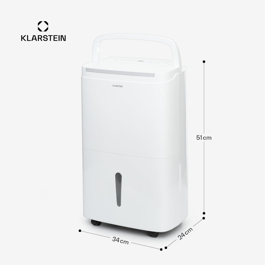 Klarstein Luftentfeuchter & Luftreiniger Elektrisch, 30 L Raumentfeuchter Klein für Wohnung Schlafzi