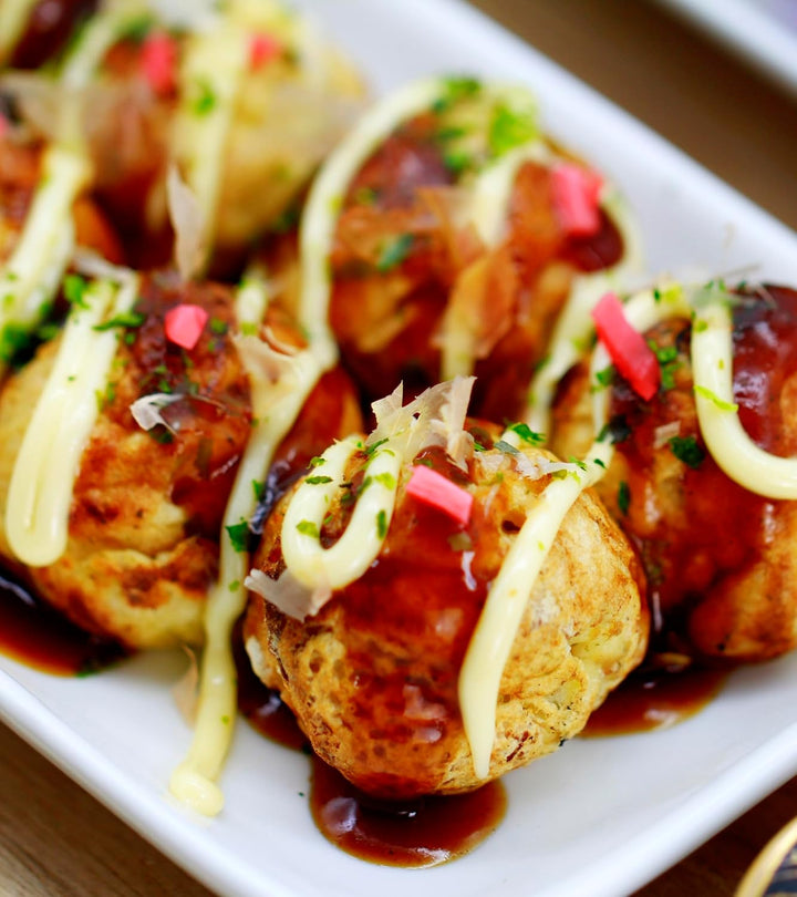 Takoyaki Pfanne aus Gusseisen mit Pick – 14 Mulden (3,5 cm) | Antihaft Takoyaki Maker | Octopus Ball
