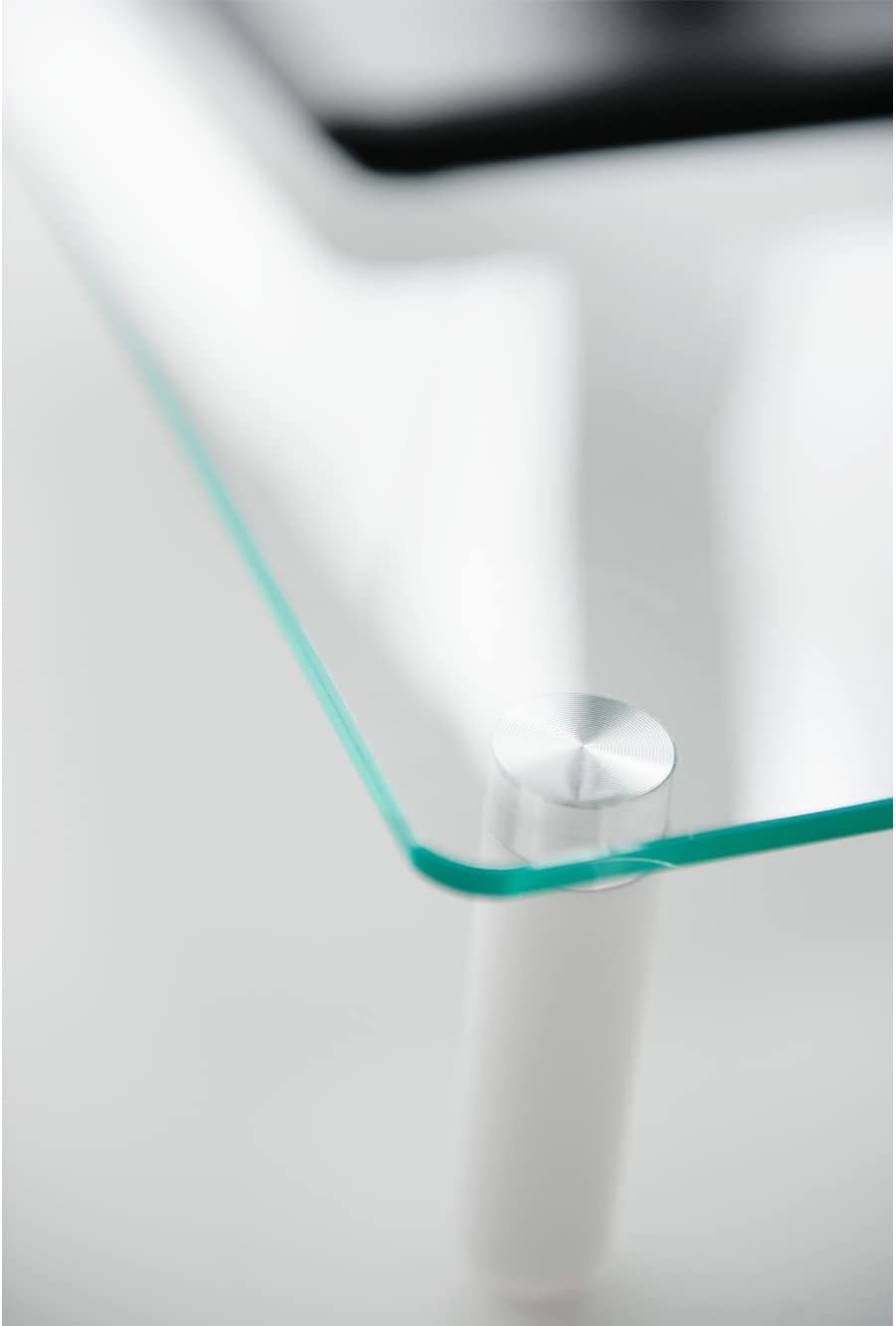 DIGITUS Universal Monitor-Erhöhung aus Glas - Bildschirm-Ständer - Traglast 20 kg - Rutschhemmend -