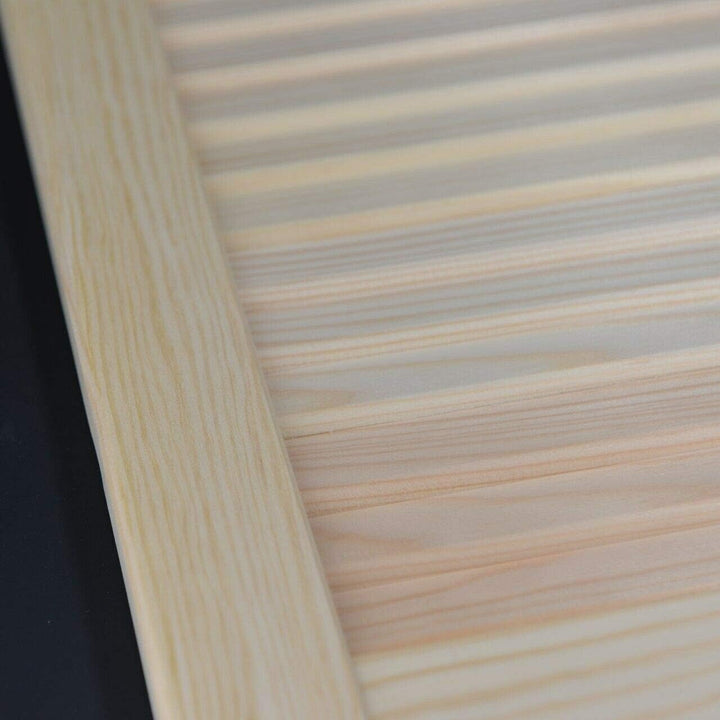 ben+camilla.com Lamellentür Holztür Natur 462 x 394 x 21 mm mit geschlossenen Lamellen für Regale, S