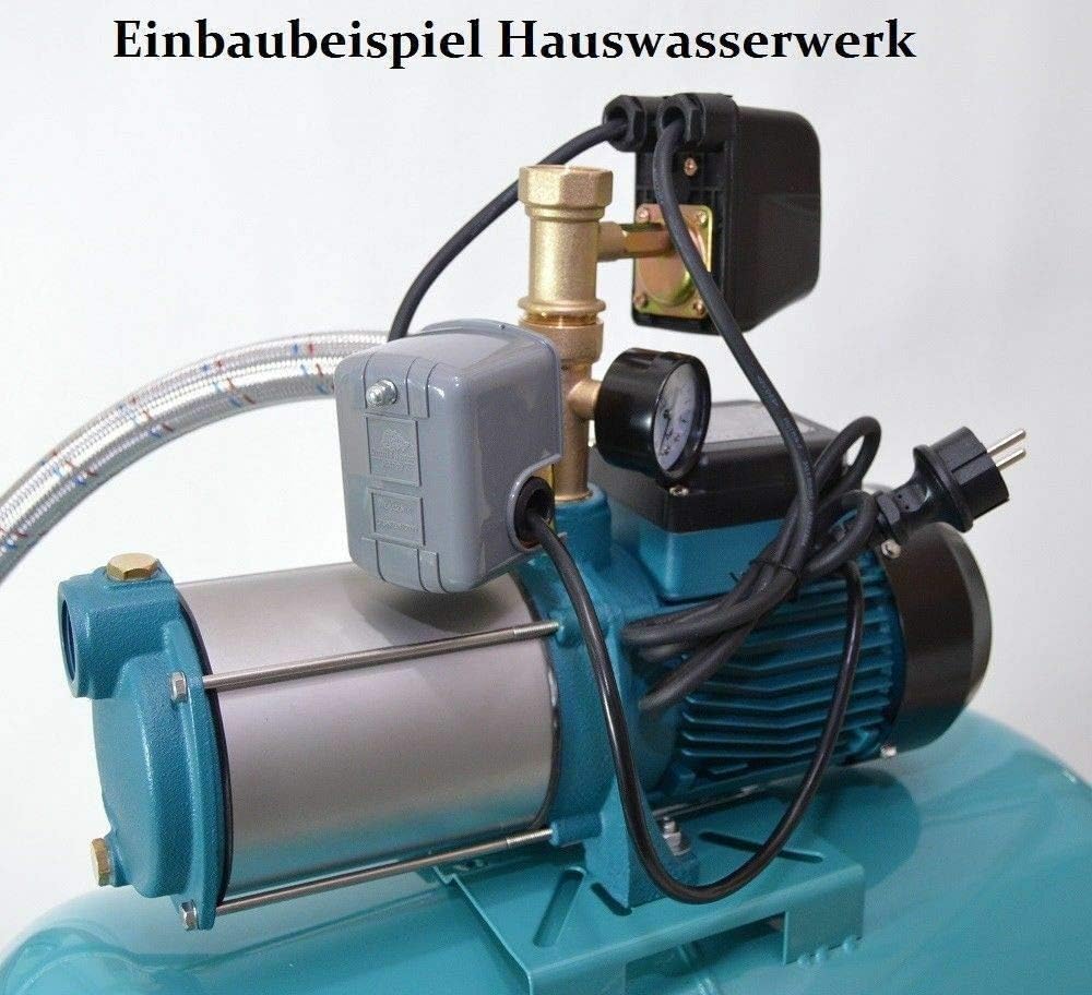Steuerung Hauswasserwerk 5-Wege-Verteiler 1" Druckschalter + Trockenlaufschutz