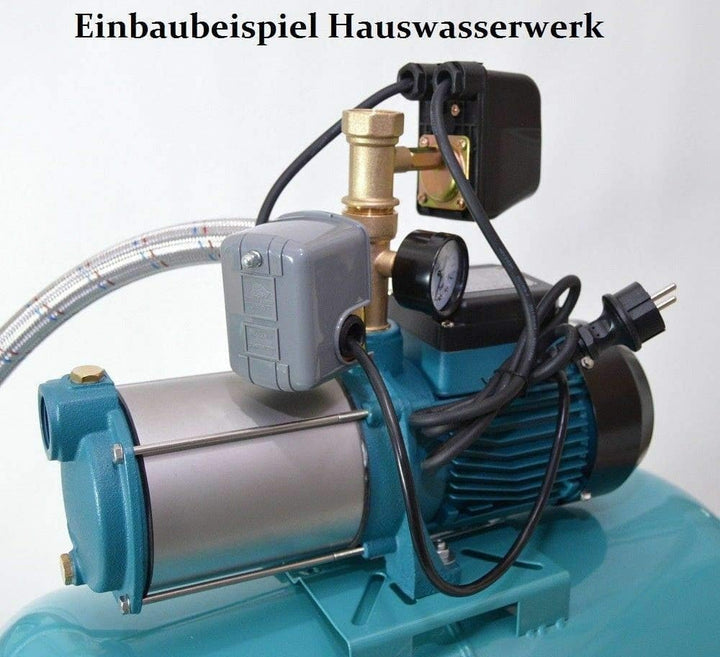 Steuerung Hauswasserwerk 5-Wege-Verteiler 1" Druckschalter + Trockenlaufschutz