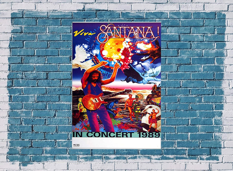 Santana - Viva Santana, 1989 » Konzertplakat/Premium Poster | Live Konzert Veranstaltung | DIN A1 «