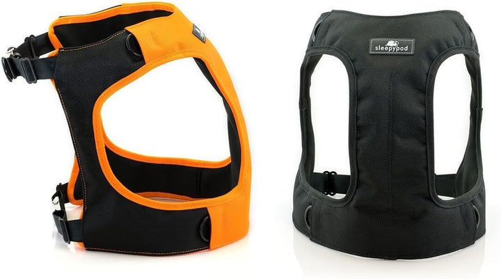 Sleepypod Clickit Terrain Auto-Sicherheitsgurt Sicherheitsgurtgeschirr für Hunde (XL, Orange Dream)