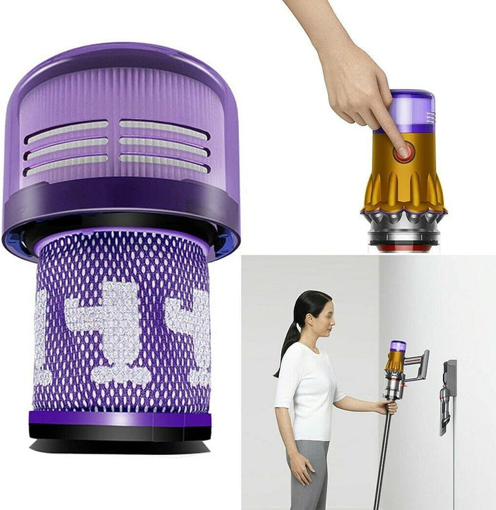 2 x HEPA Filter for Dyson V12 Detect Slim Vacuum Cleaners for Dyson V12 Slim Absolute Extra / Total