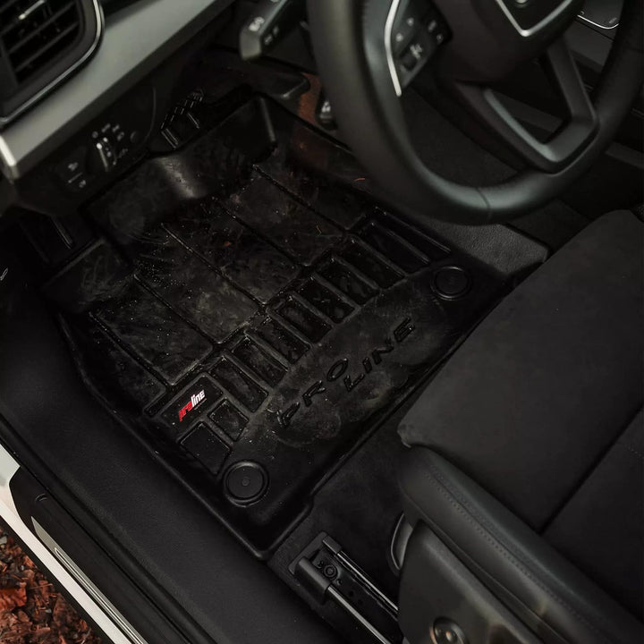 MOTOS Satz Gummifussmatten und Kofferraummatten passend für Volkswagen T-Cross ab 2018 Verbessern Si