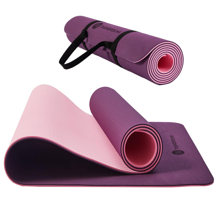 Yogamatte Rutschfest, Gymnastikmatte Mit Tragegurt, Sportmatte Für Fitnessstudio, Zuhause, Reisen, 1