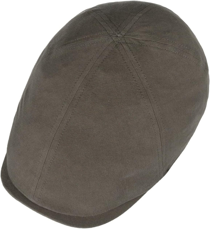 Lipodo Washed Cotton Flatcap Schirmmütze Schiebermütze Baumwollcap Herren - mit Schirm Frühling-Somm
