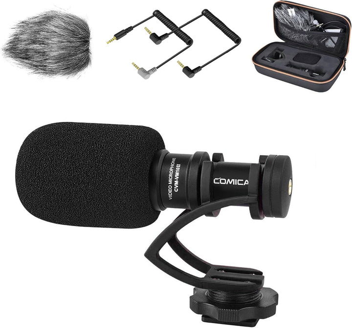 comica Kamera Mikrofon, CVM-VM10II Video Shotgun Mikrofon Cardioid Richtmikrofon für Canon Nikon Son