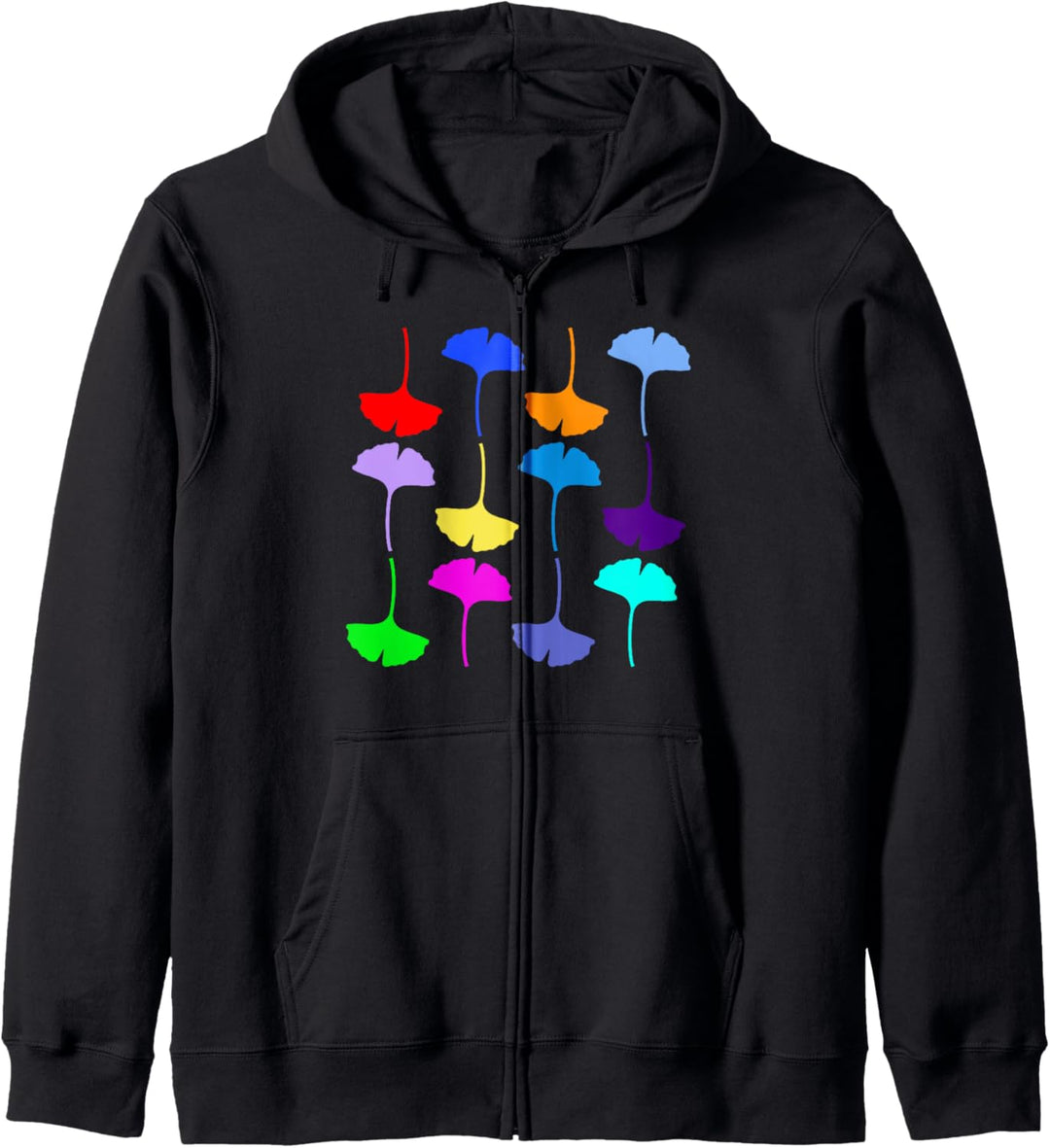 Ginkgo Blatt Vielfalt - Ich liebe die Natur - Garten Botanik Kapuzenjacke