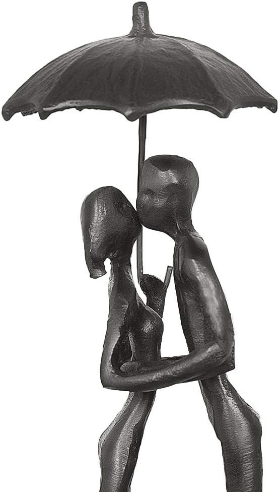 Aoneky Eisernes Paar Statue - Romantisches Geschenk für Geburtstag, Hochzeit, Valentinstag, Weihnach