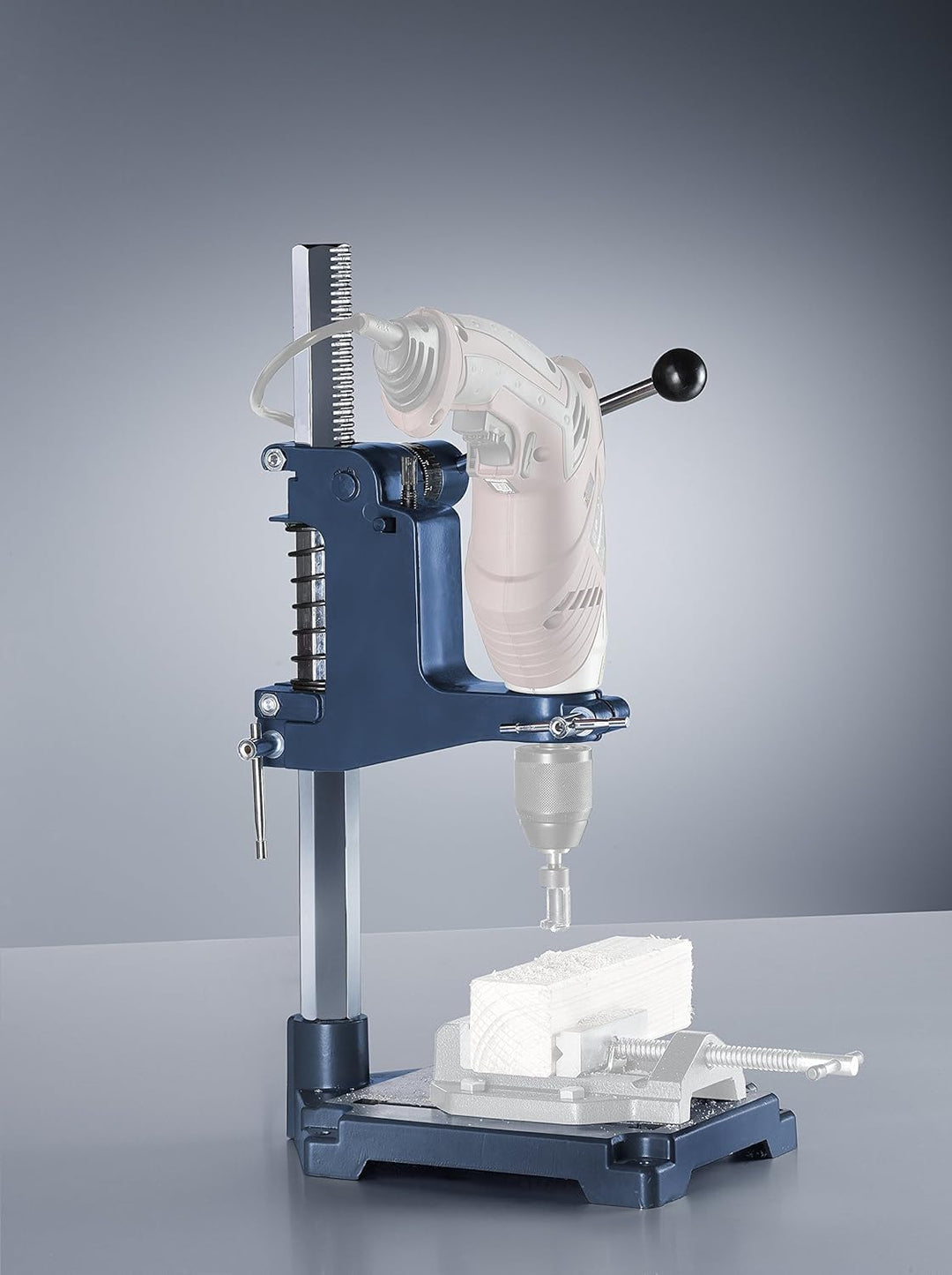 kwb PROFI Bohrständer für Bohrmaschinen mit Eurohals Durchmesser 43 mm - für exakte Bohrungen und Fr