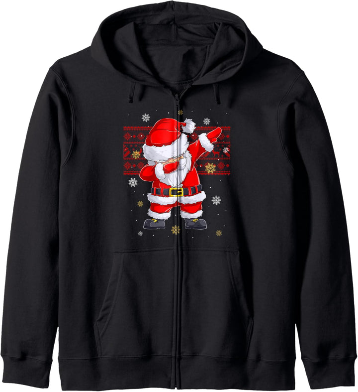Dabbing Weihnachtsmann Santa Weihnachten Christmas Xmas Kapuzenjacke