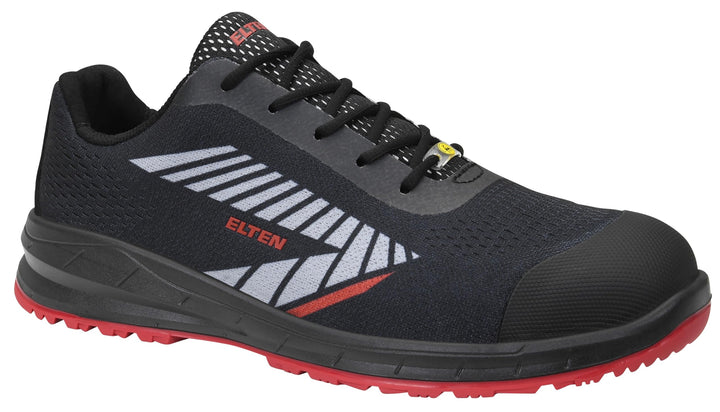 ELTEN Sicherheitsschuhe Larkin XXSports Black-Grey Low ESD S1P, Damen und Herren, Textil, Stahlkappe
