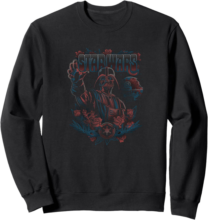 Star Wars Darth Vadar Bohemian Floral Star Wars Logo Sweatshirt