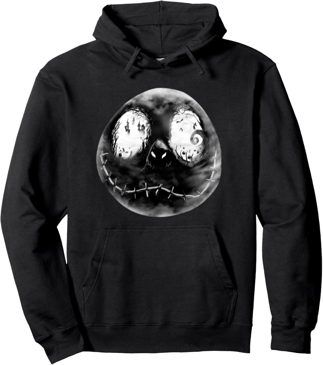 The Nightmare Before Christmas Jack Skellington Grey Face Pullover Hoodie
