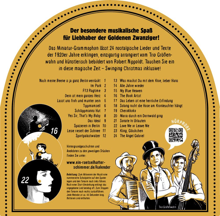 Sound-Adventskalender: Ein Rätselhafter Schimmer - Vintage-Grammophon - 24 Lieder und Gedichte aus d
