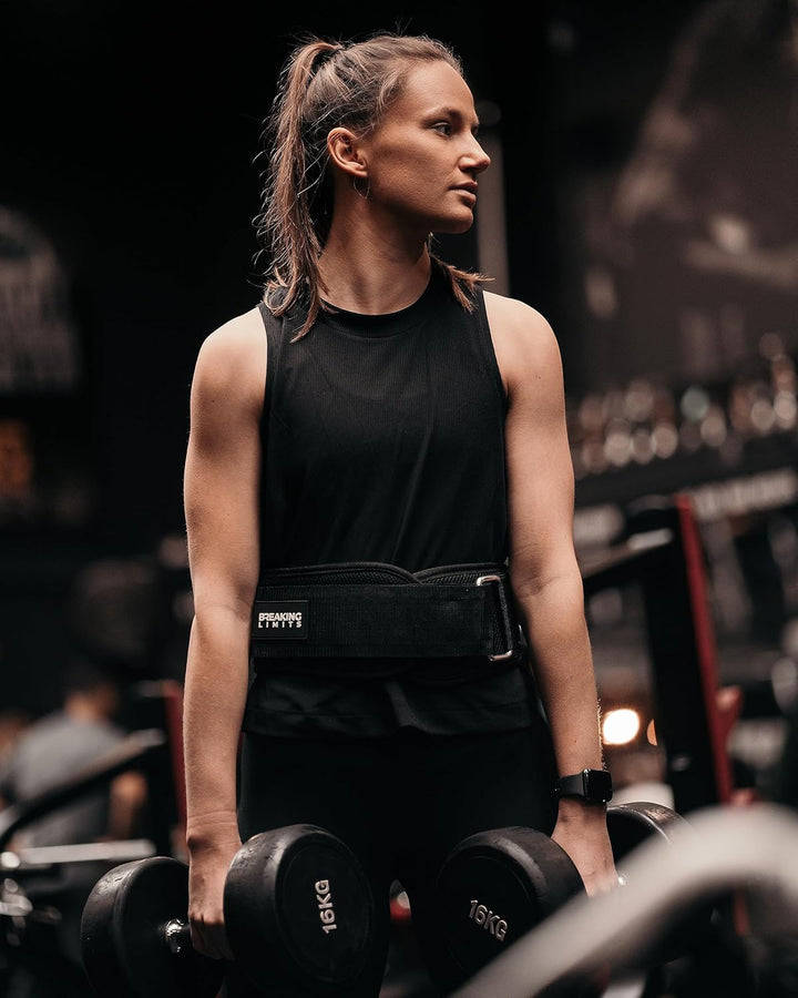 BREAKING LIMITS Gewichthebergürtel Herren & Damen - Gewichtsgürtel für Krafttraining & Gewichtheben,