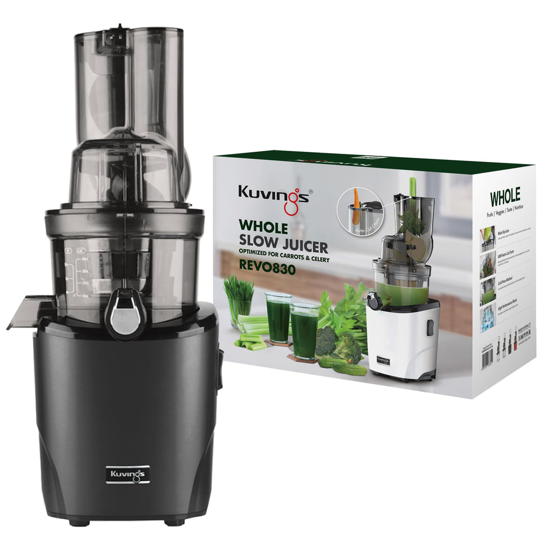 Kuvings | Entsafter | REVO830 | Slow Juicer | Doppelte Einfüllöffnung | automatisches Schneidesystem