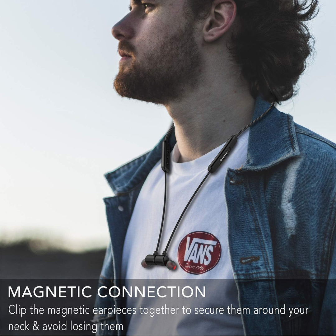 YATWIN Bluetooth Kopfhörer Sport in Ear, Bluetooth 5,0 Sportkopfhörer mit 16 Std HiFi Sound IPX7 Was
