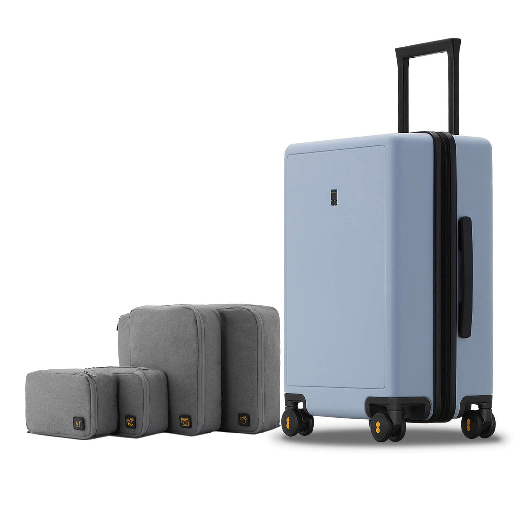 LEVEL8 Koffer Trolleys handgepäck Leichtgewicht 100% PC mit Organizer Set 4-teilig TSA Zahlenschloss
