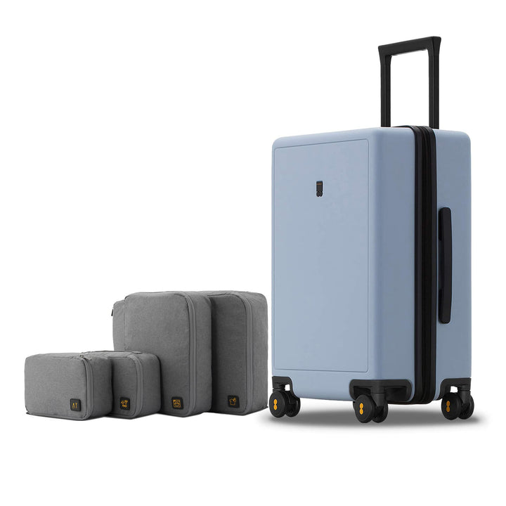 LEVEL8 Koffer Trolleys handgepäck Leichtgewicht 100% PC mit Organizer Set 4-teilig TSA Zahlenschloss