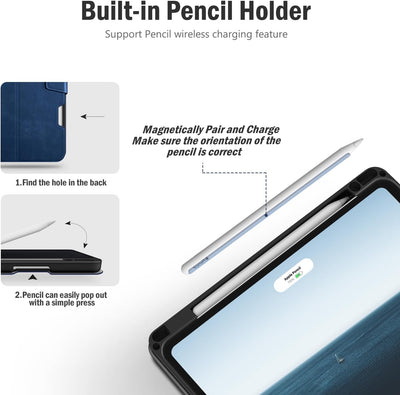 Antbox Hülle für iPad Pro 11 2022 (4. Generation)/2021(3. Gen)/2020(2. Gen)/2018 mit stifthalter App